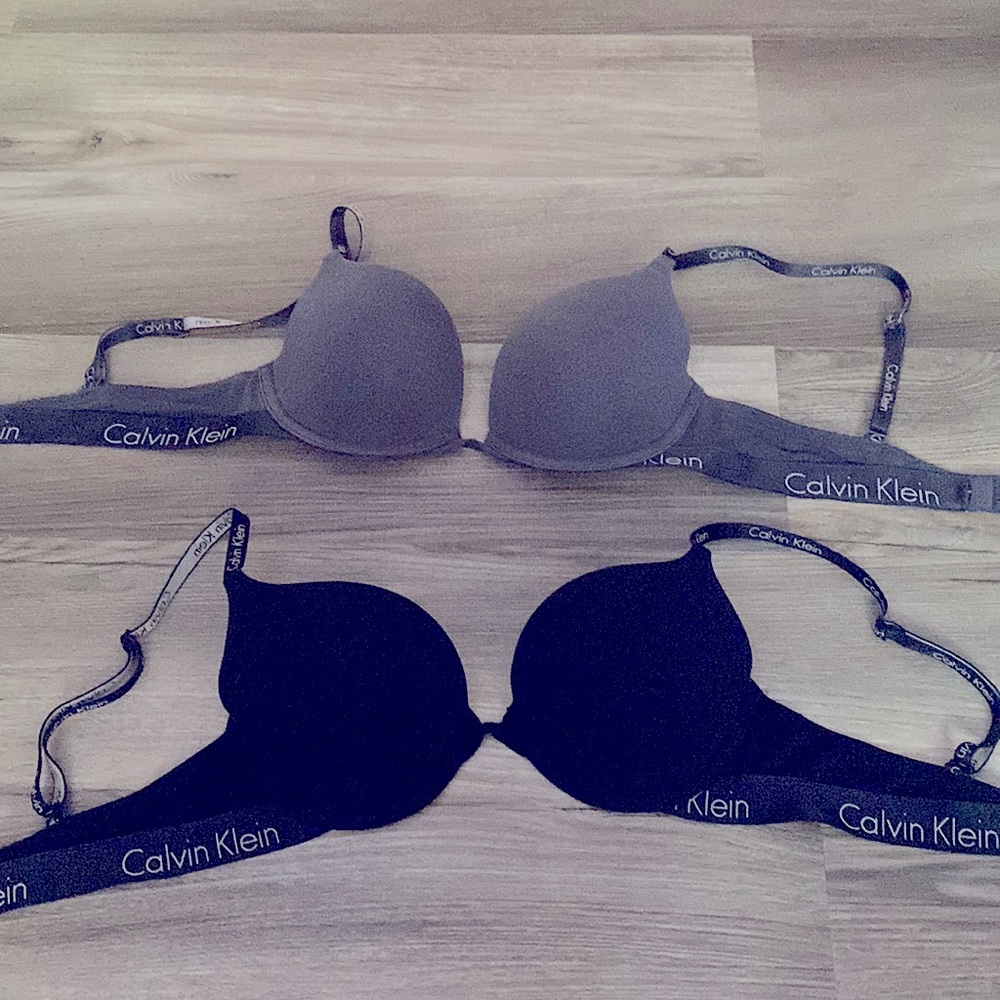 2 Calvin Klein Bras    B 34